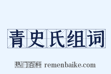 青史氏组词是什么意思的图片